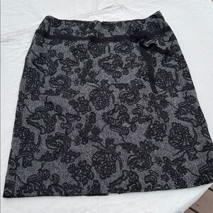 Ann Taylor Embroidered Floral Skirt